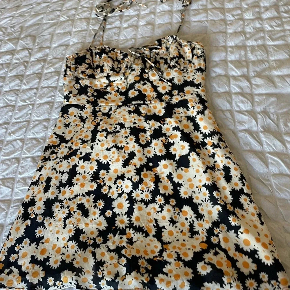 Realisation Devon Silk Foral Ruffle Mini Dress - image 6